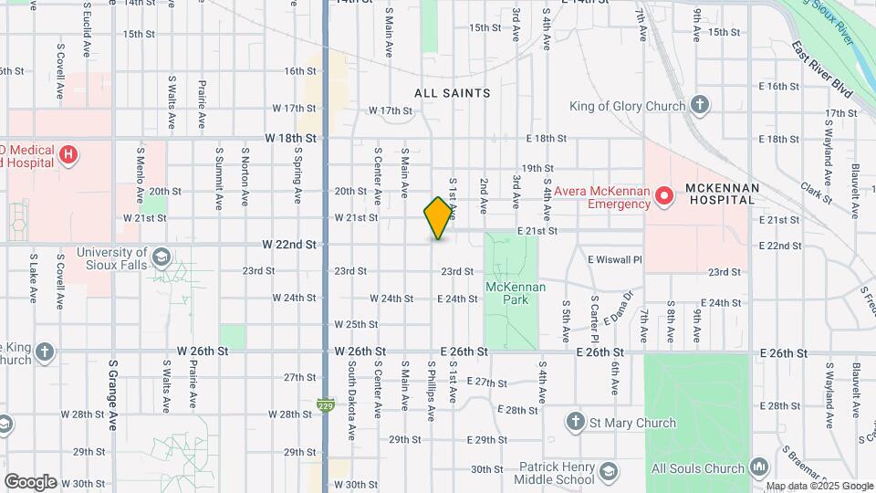 1310 S Phillips Ave Map and Location Details