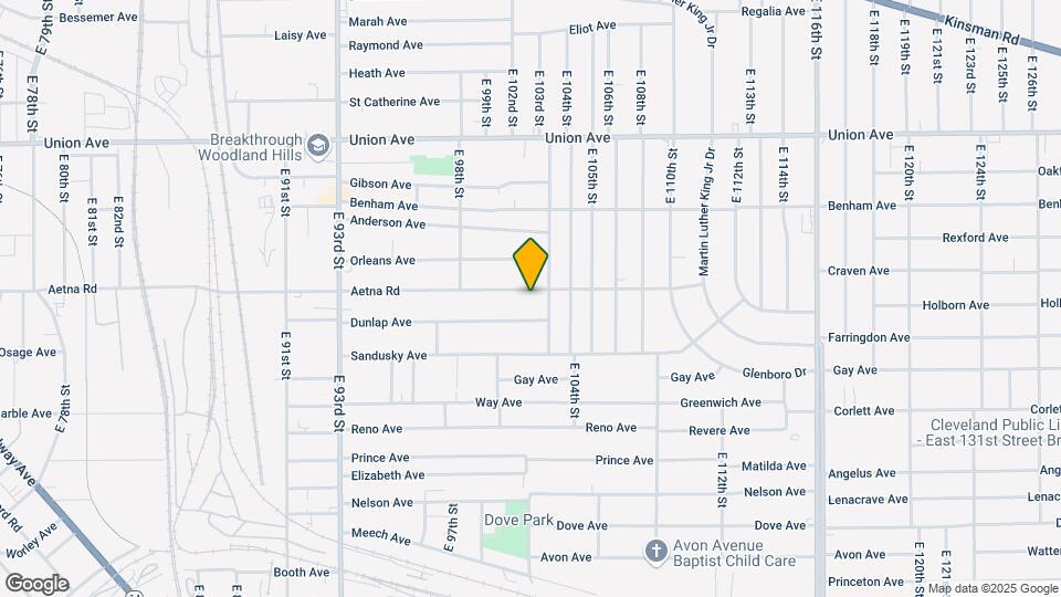 10112 Aetna Rd Map and Location Details