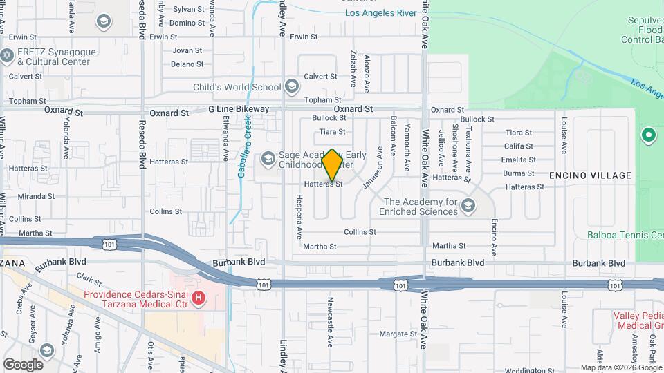 5766 Newcastle Ave Map and Location Details