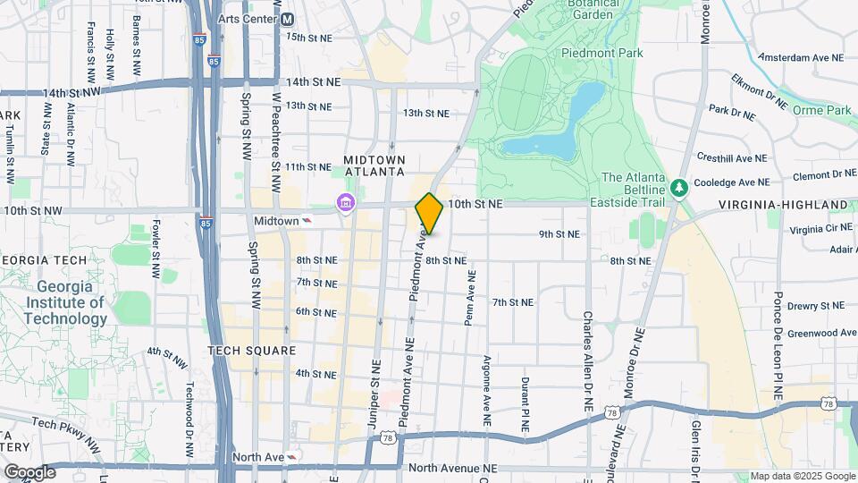939 Piedmont Ave NE Map and Location Details