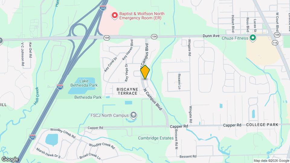 10902 Campus Heights Ln Mapa y Detalles de la Ubicación