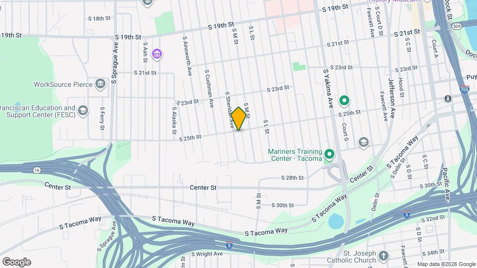 1316 S 25th St Map and Location Details