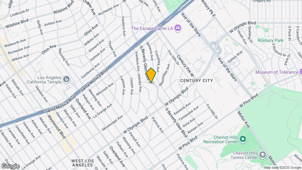 2025 S Beverly Glen Blvd Map and Location Details