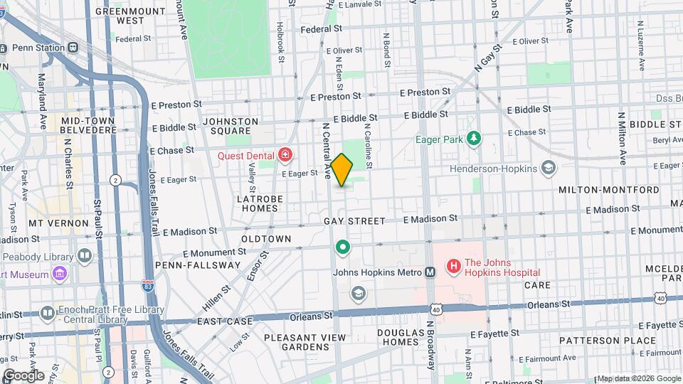 914 N Eden St Map and Location Details