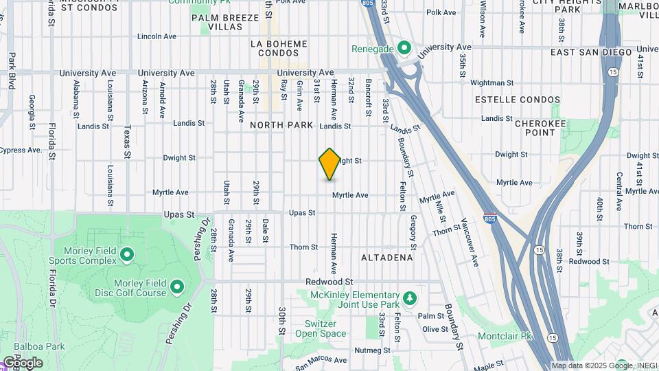 3528 Herman Ave Mapa y Detalles de la Ubicación