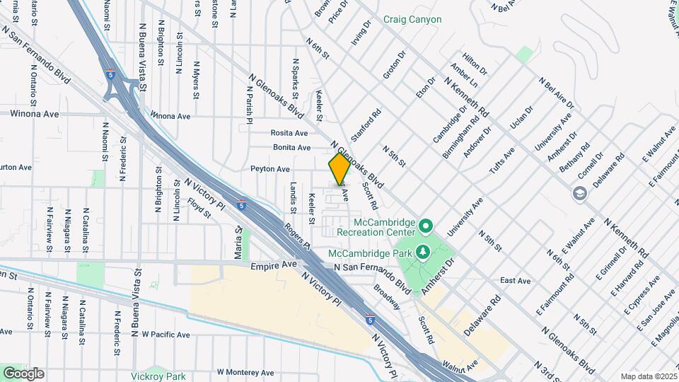1827 Grismer Ave Map and Location Details