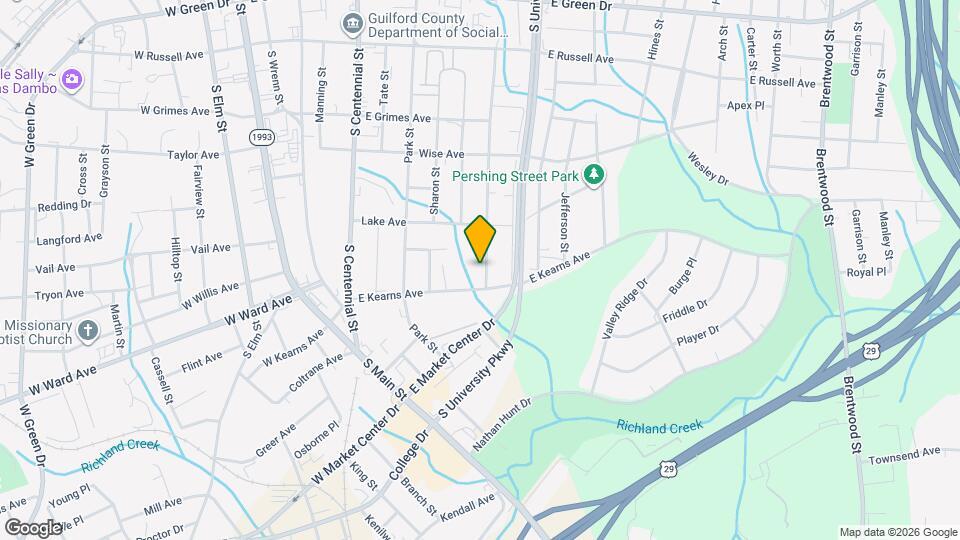 1210 Asheboro St Map and Location Details