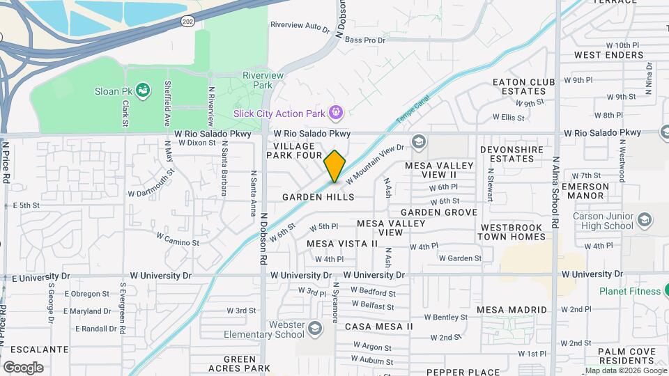 1800 W Mountain View Dr Mapa y Detalles de la Ubicación