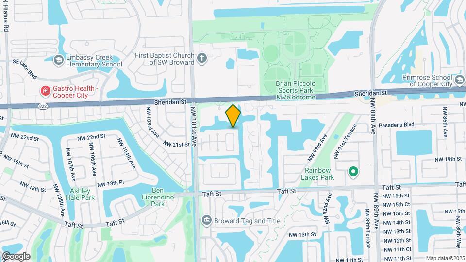 9821 NW 22nd St Map and Location Details