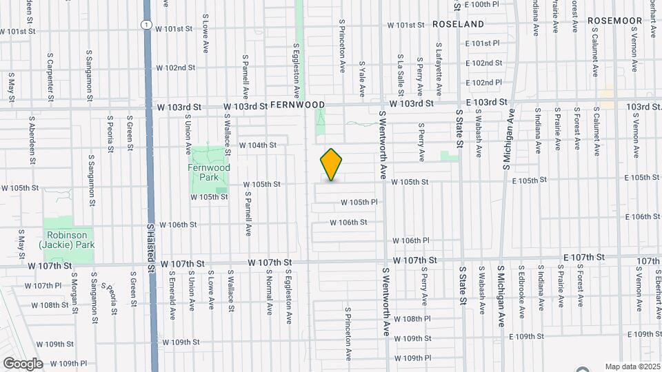 321 W 105th St Mapa y Detalles de la Ubicación