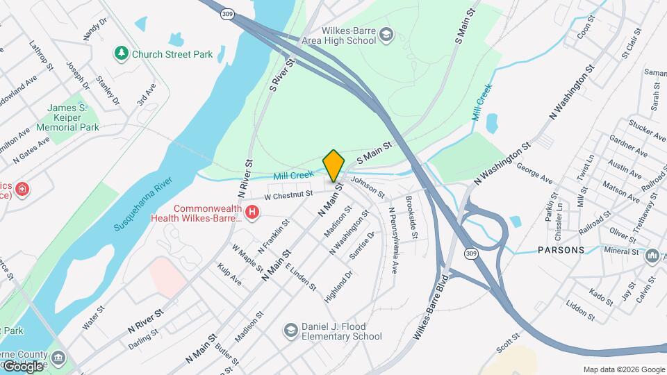 730 N Main St Map and Location Details