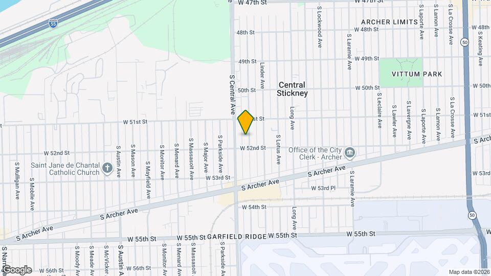 5136 S Luna Ave Map and Location Details