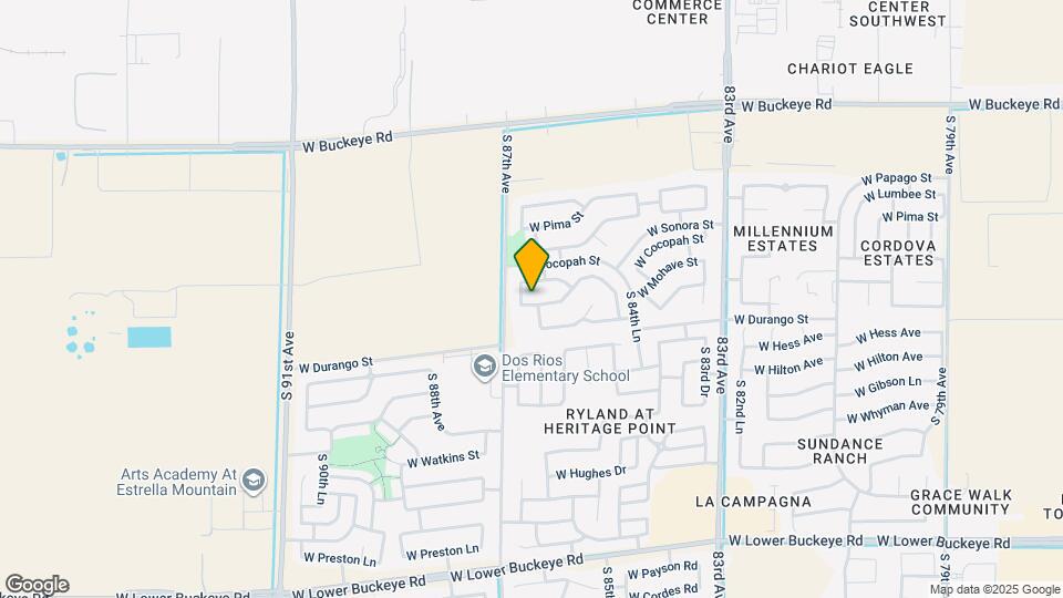 8638 W Apache St Map and Location Details