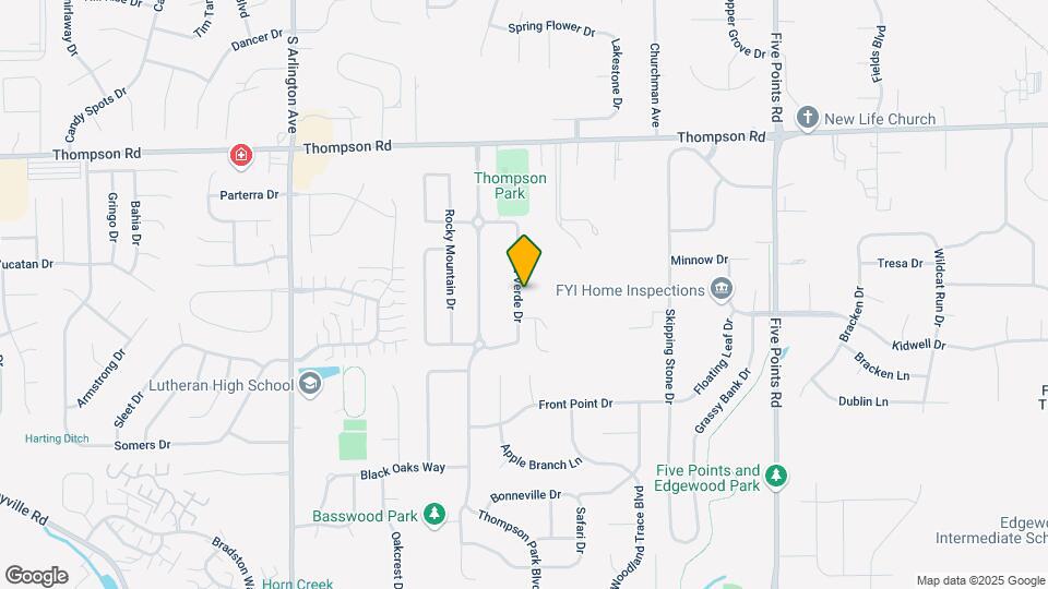 5317 Mesa Verde Dr Map and Location Details