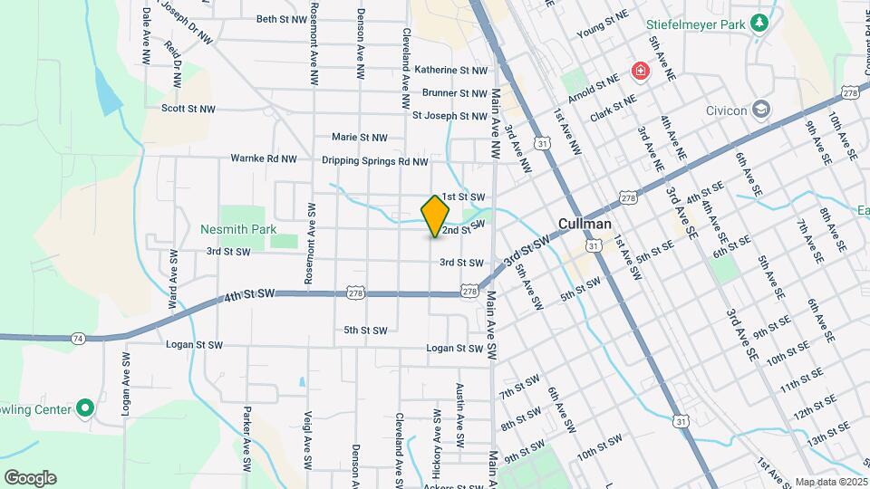204 Hickory Ave SW Map and Location Details