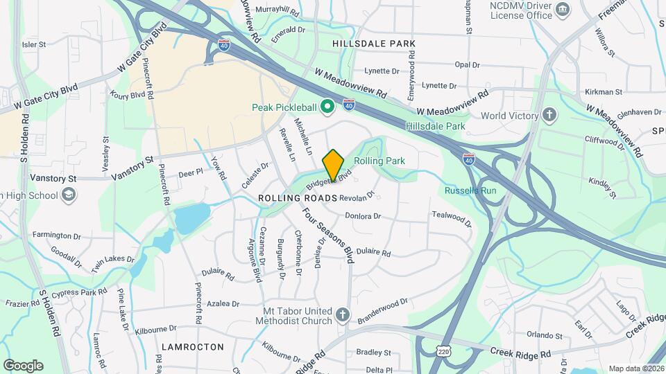 2309 Bridgette Blvd Map and Location Details