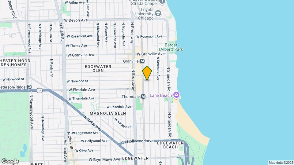 6022 N Winthrop Ave, Unit 1c Map and Location Details