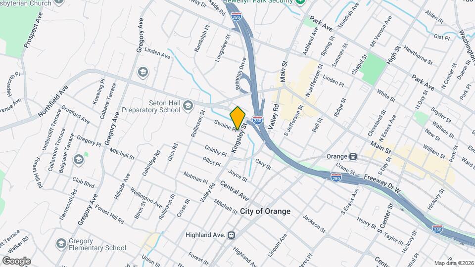 25 Kingsley St, Unit 2 Map and Location Details