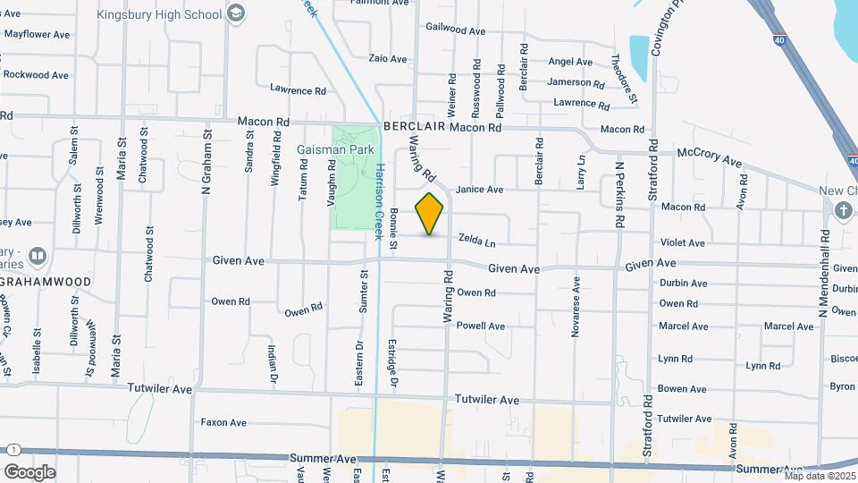4327 Zelda Ln Map and Location Details