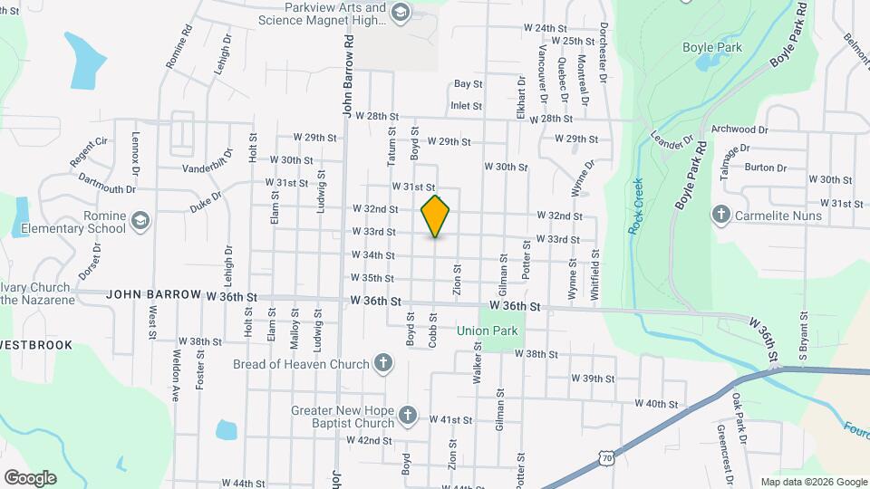 3306 Cobb St Map and Location Details