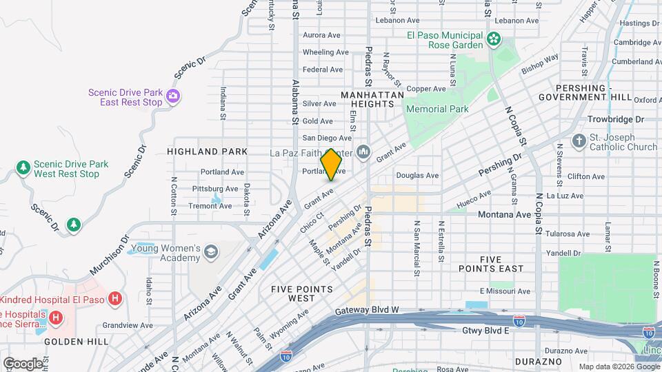 2825 Grant Ave Mapa y Detalles de la Ubicación