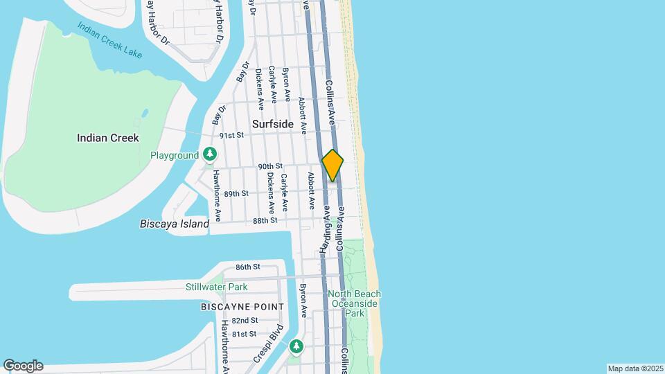 8900 Collins Ave Map and Location Details