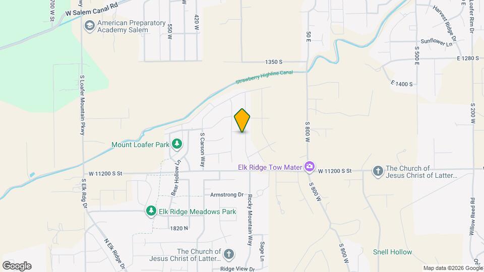 1624 S 210 W Map and Location Details