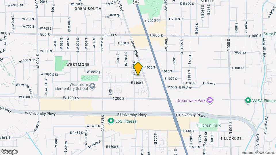 1060 S Orem Blvd Map and Location Details