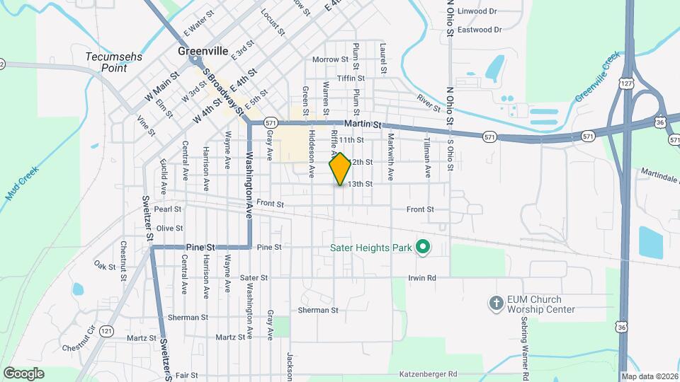 409 Riffle Ave Map and Location Details