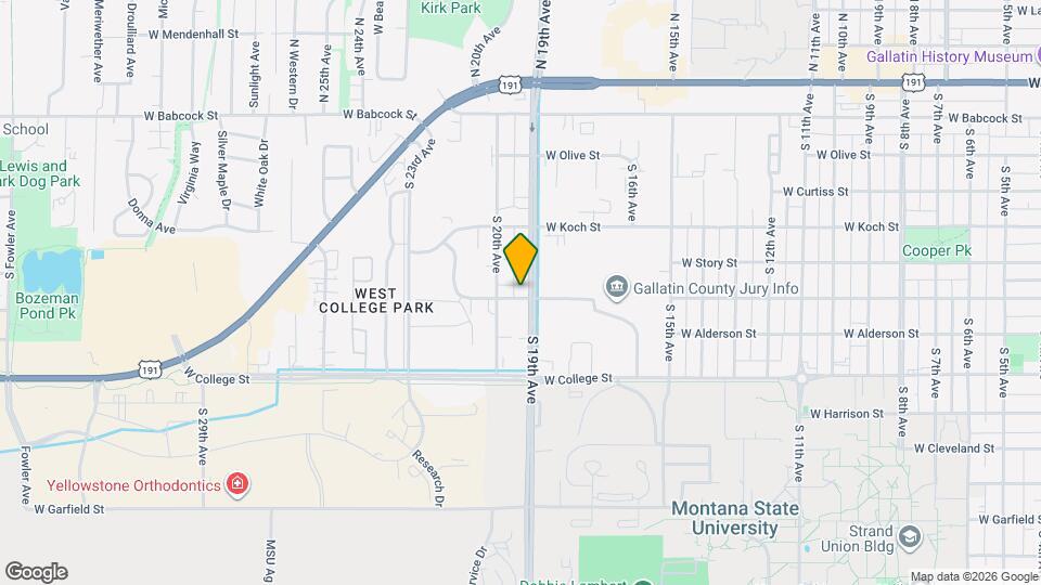 1907 W Dickerson St Map and Location Details