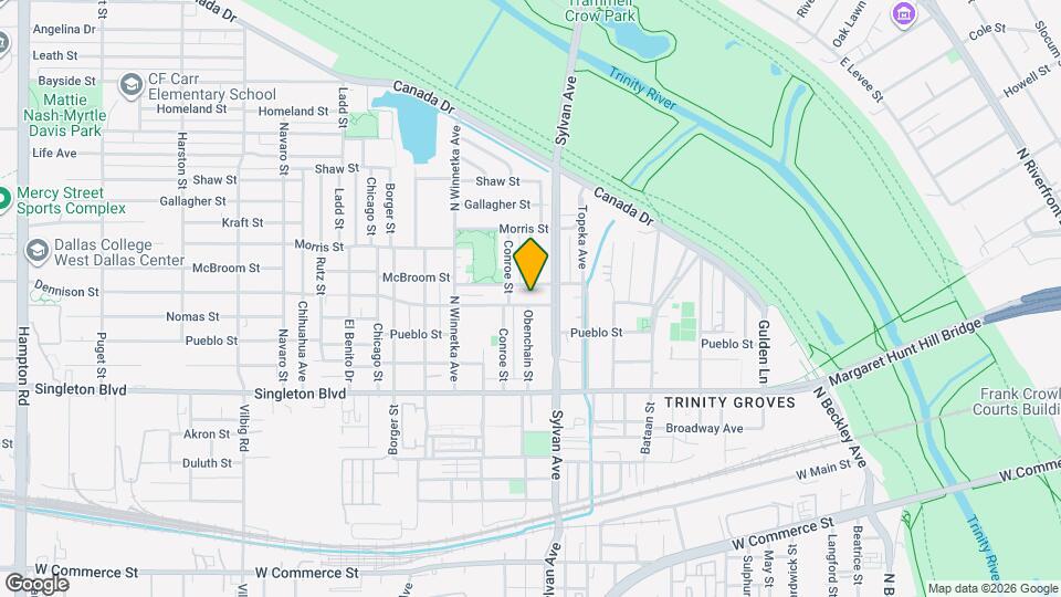 825 Nomas St Map and Location Details