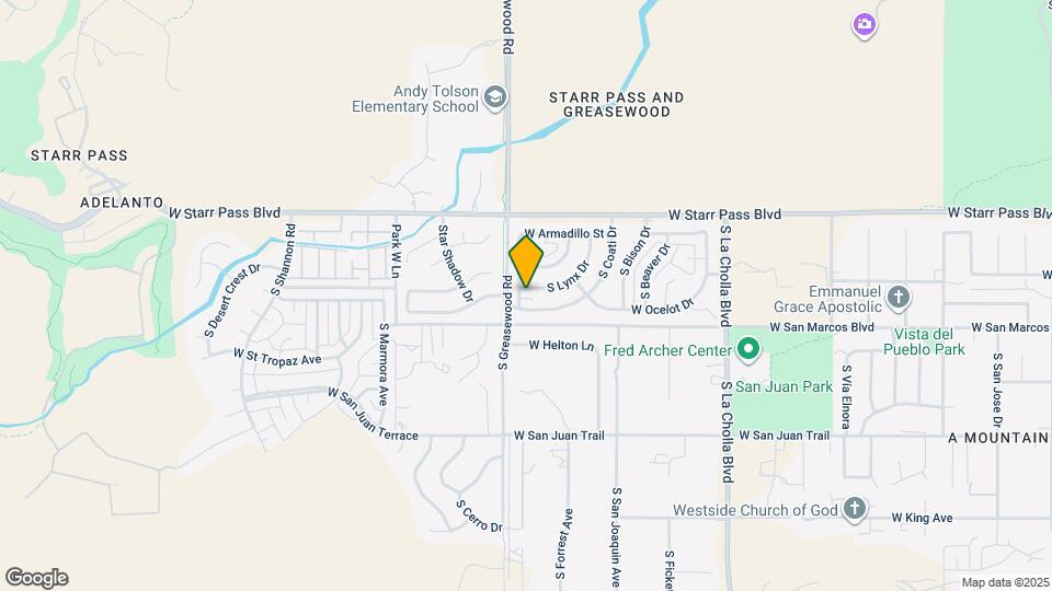 1417 S Lynx Dr Map and Location Details