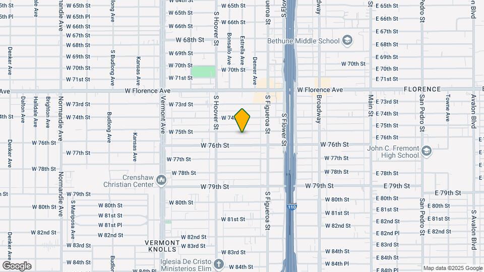 622 W 75th St Mapa y Detalles de la Ubicación