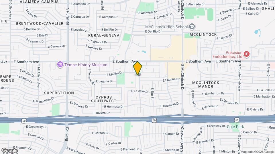 3418 S Oak St Map and Location Details