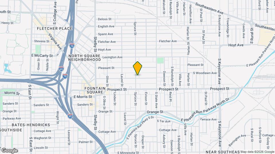 1502 Woodlawn Ave Map and Location Details