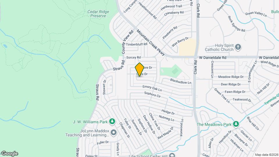 7407 Cloverglen Dr Mapa y Detalles de la Ubicación