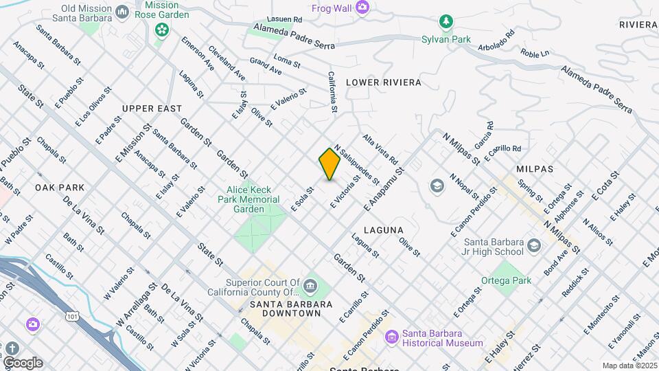 1323 Olive St Map and Location Details