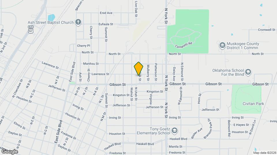 1169 Live Oak St Map and Location Details