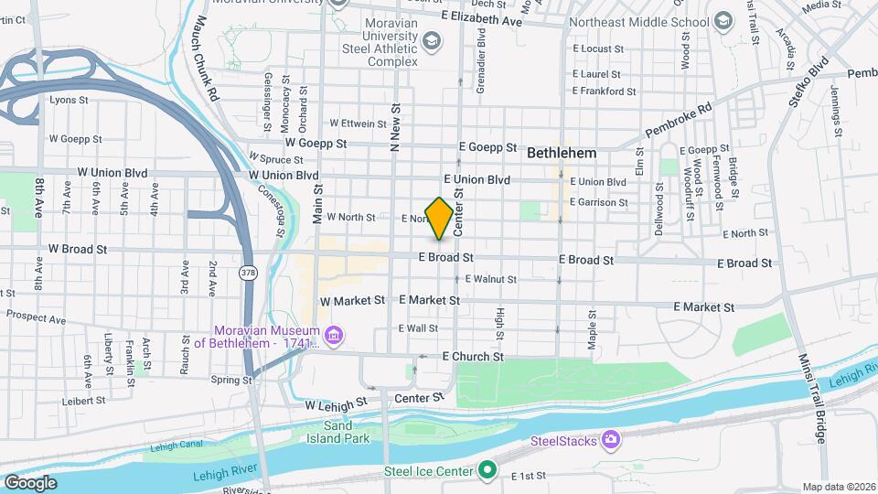 607-609 School St Map and Location Details