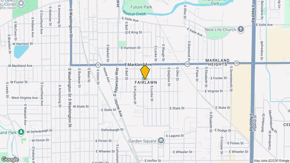 1104-1106 S Jay St Map and Location Details