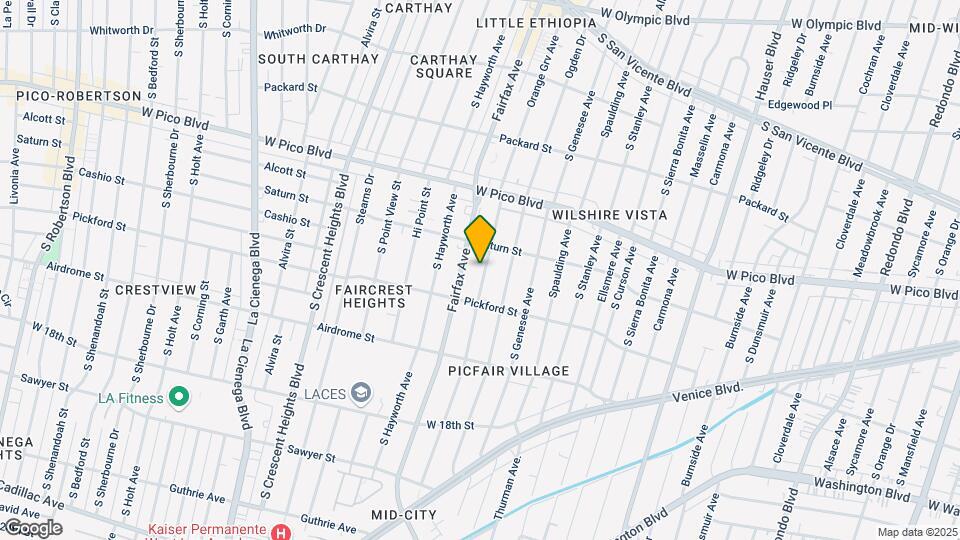 1529 Orange Grove Map and Location Details