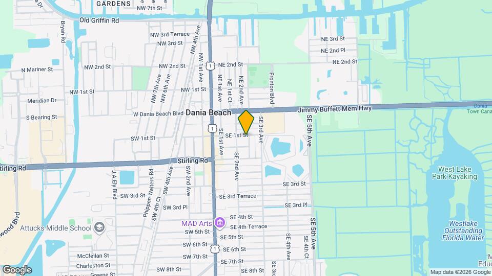 222 SE 1st St Map and Location Details