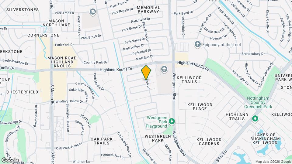 21402 Park Mill Ln Map and Location Details