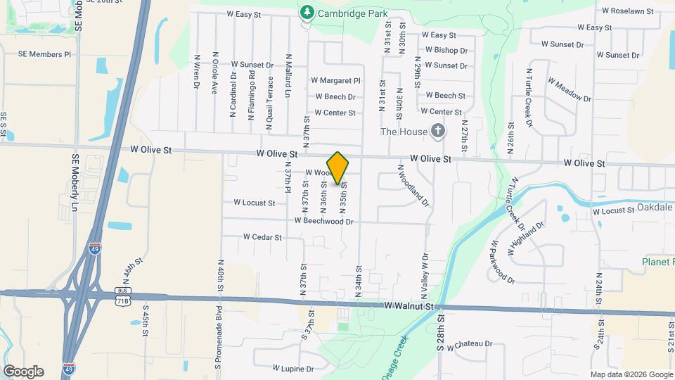 604 N 35th St Map and Location Details