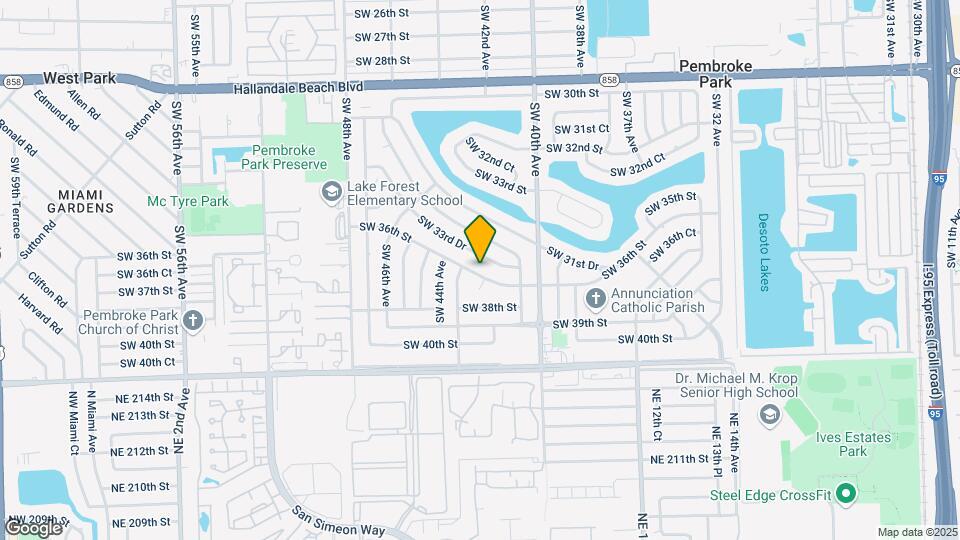 4221 SW 36th St-Unit -back Map and Location Details