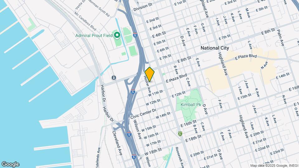 939 Hoover Ave Map and Location Details