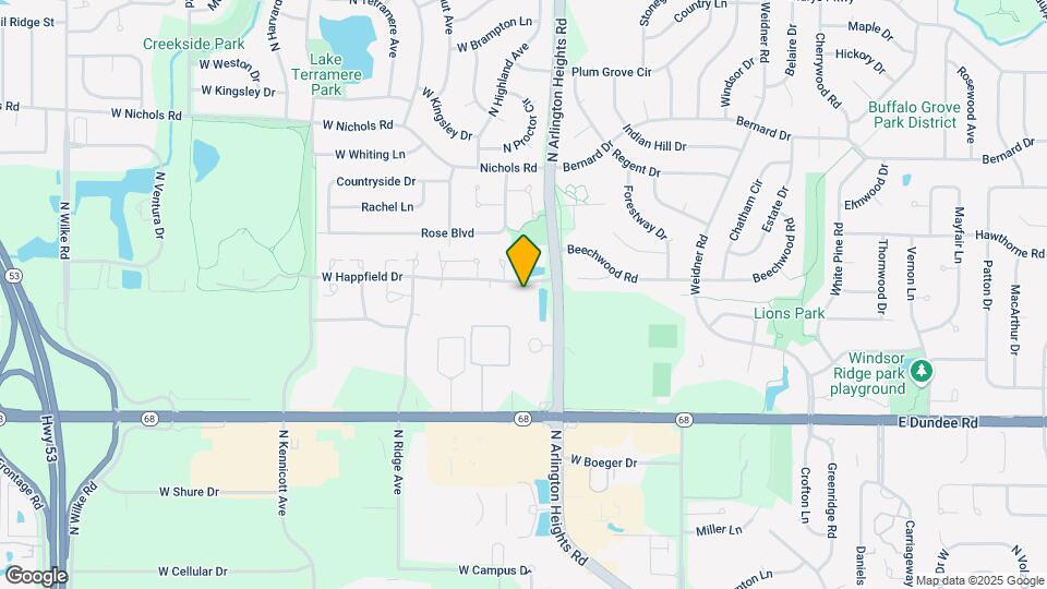321 W Happfield Dr Map and Location Details