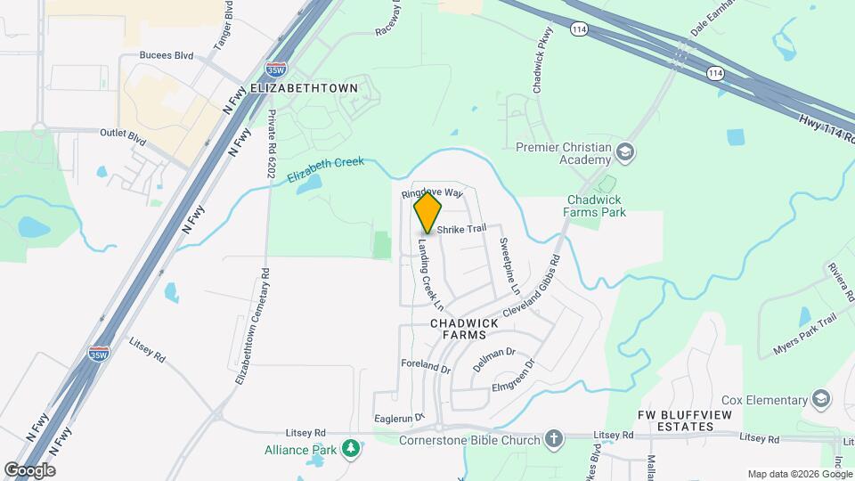 15712 Landing Creek Ln Map and Location Details