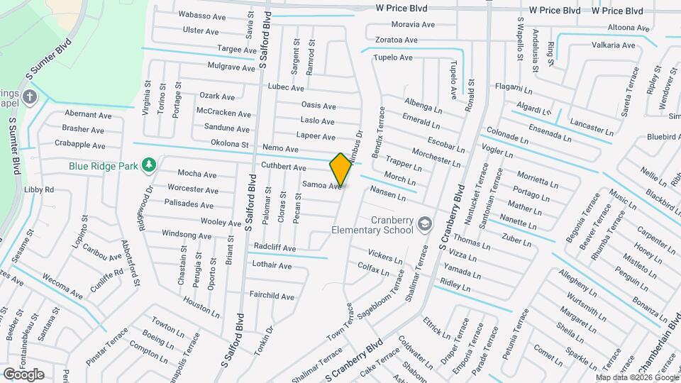 3503 Samoa Ave Map and Location Details