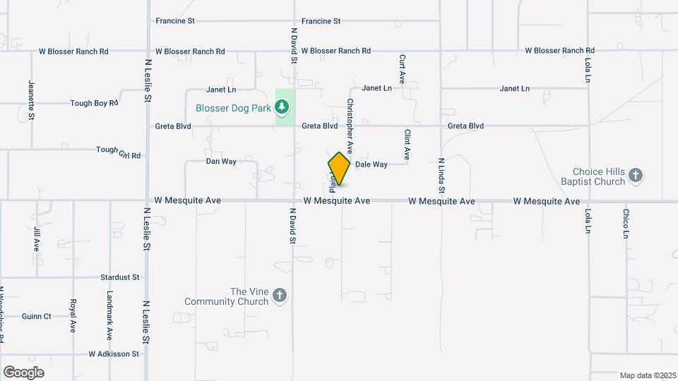1350 W Mesquite Ave Map and Location Details